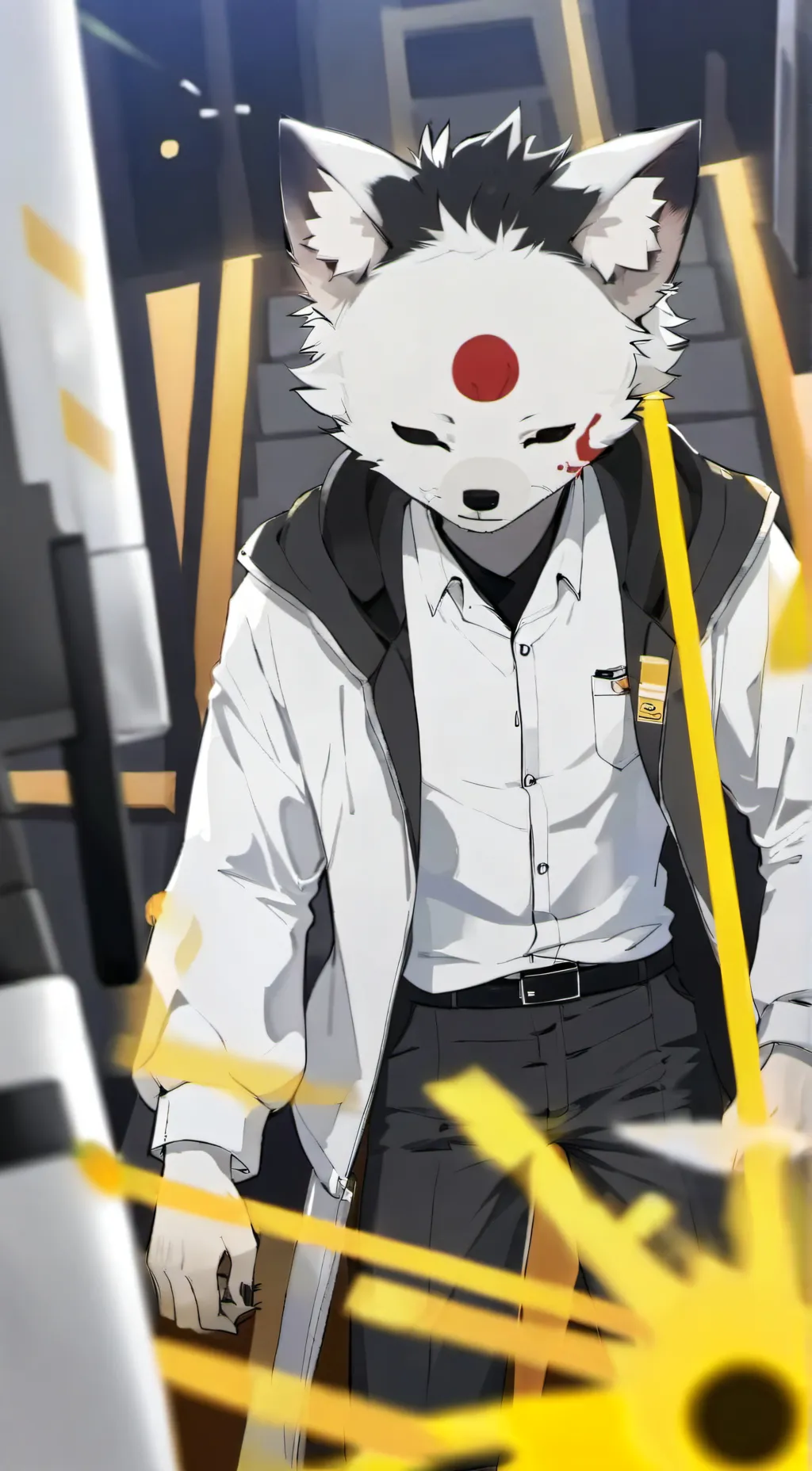 ai character: Fluffy infection  background