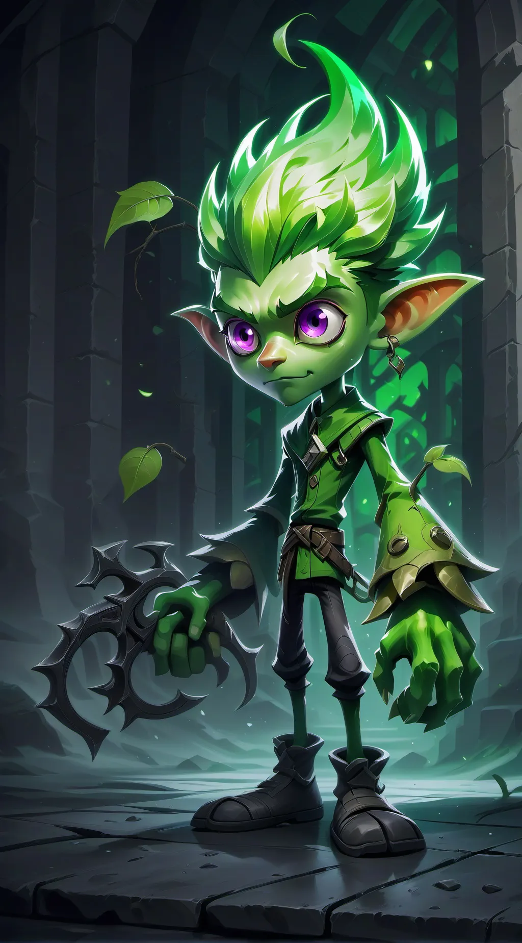 ai character: dandys world background