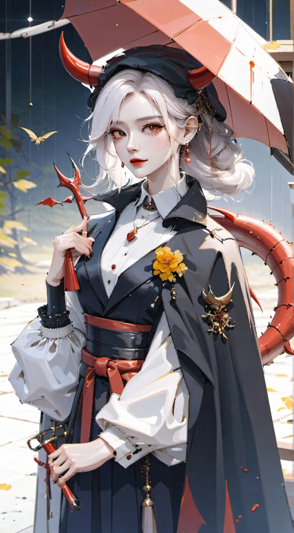 ai character: devili my dw oc  background