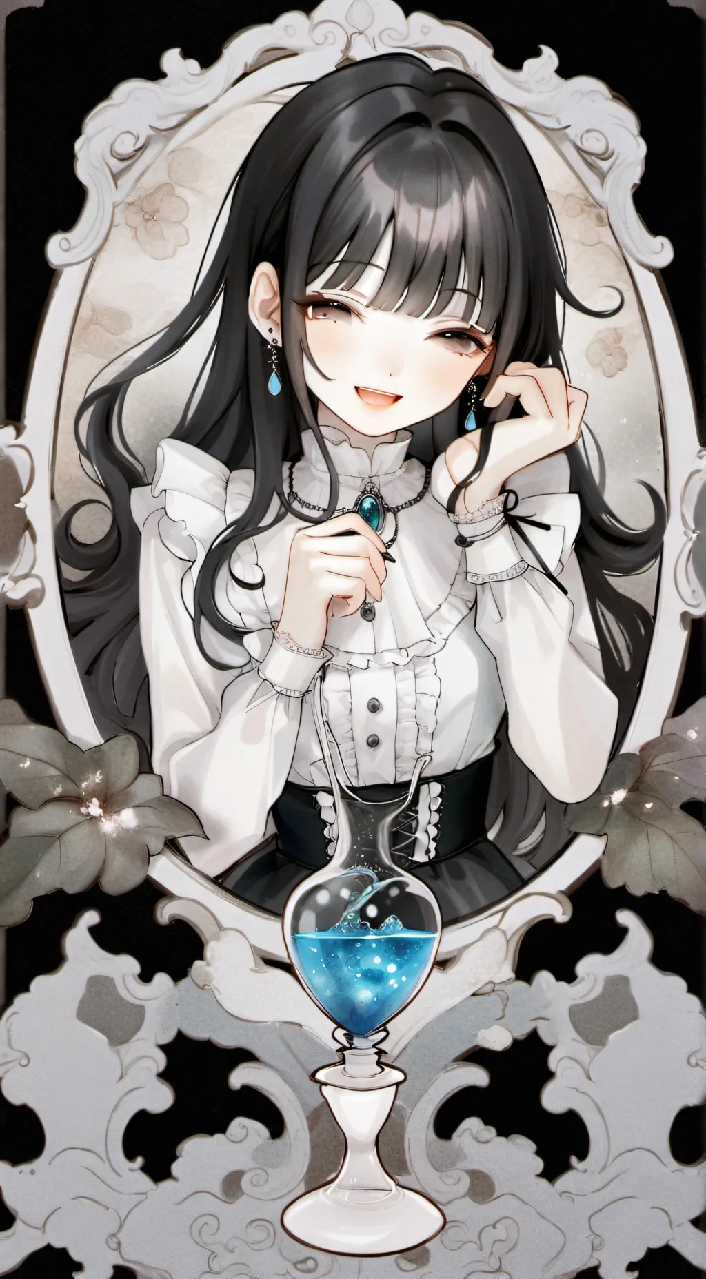 ai character: Rose background