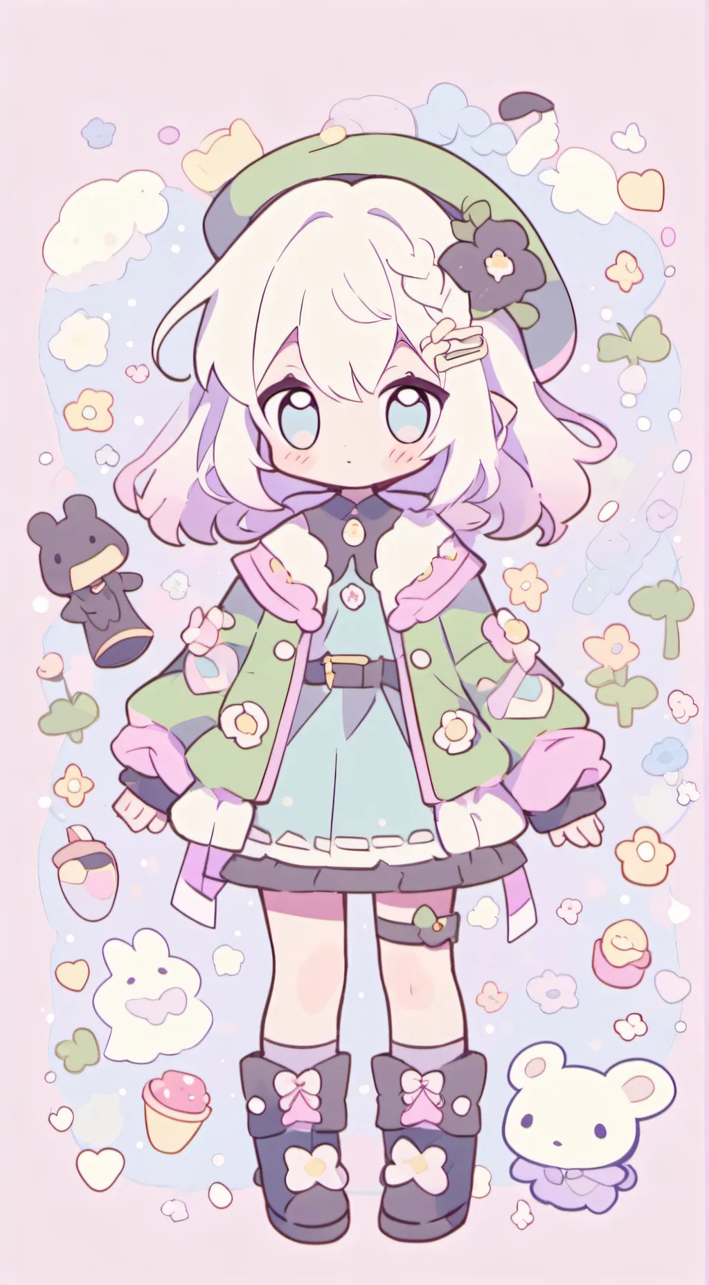 ai character: Nothing background