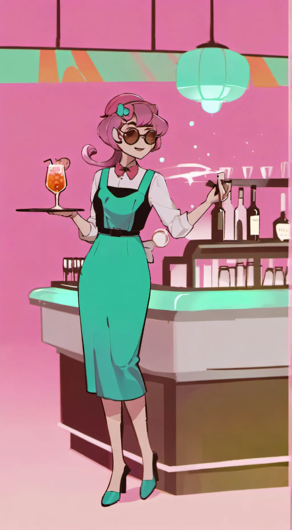 ai character: moonshell/fruitcak background