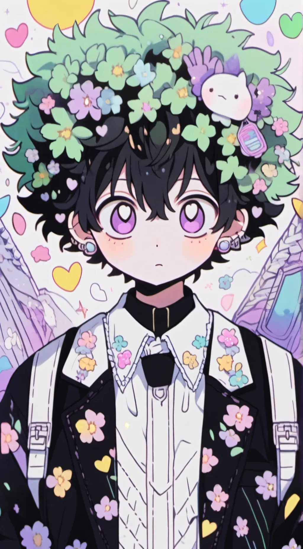 ai character: Deku x Mariana background