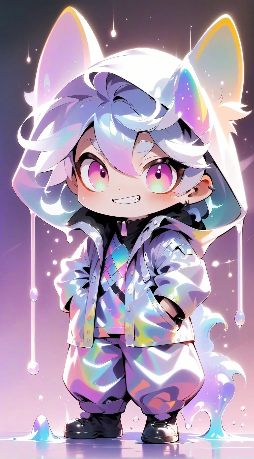 ai character: dogdey background