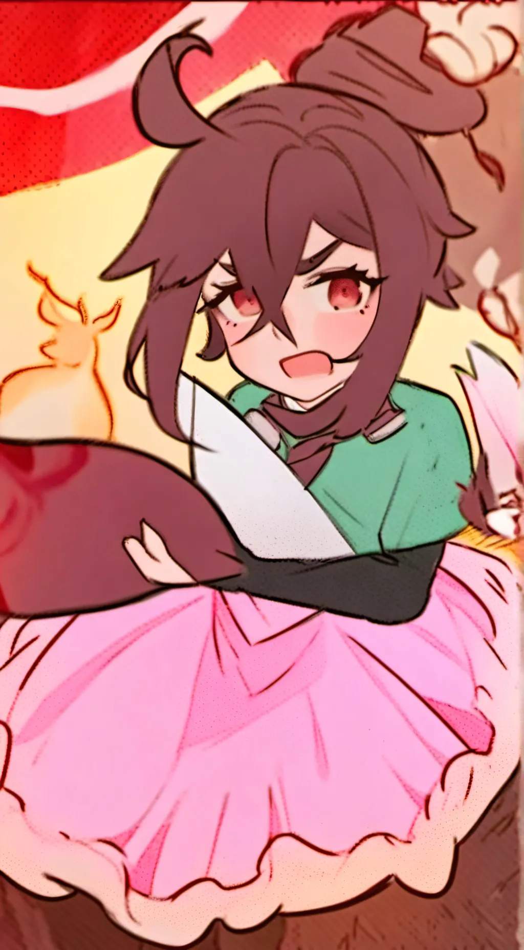 ai character: KNY Final battle😱 background