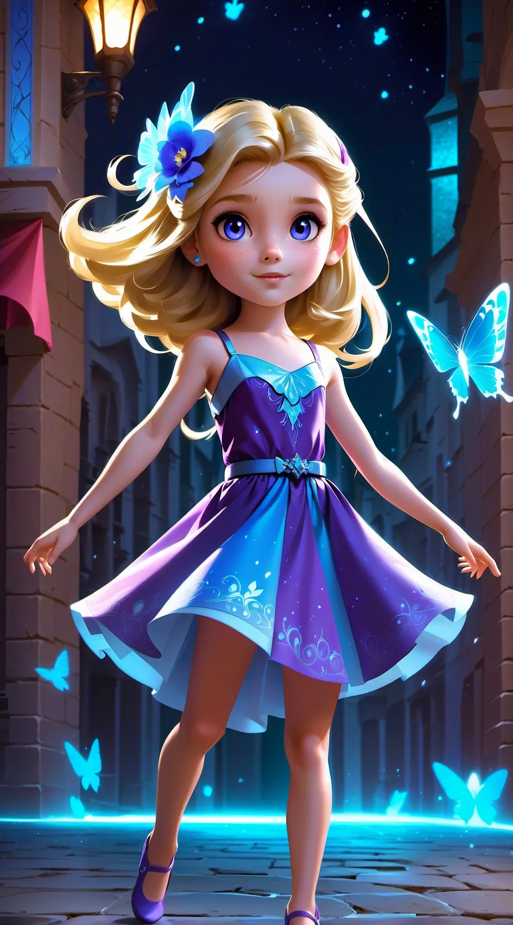 ai character: Maïwenn  background