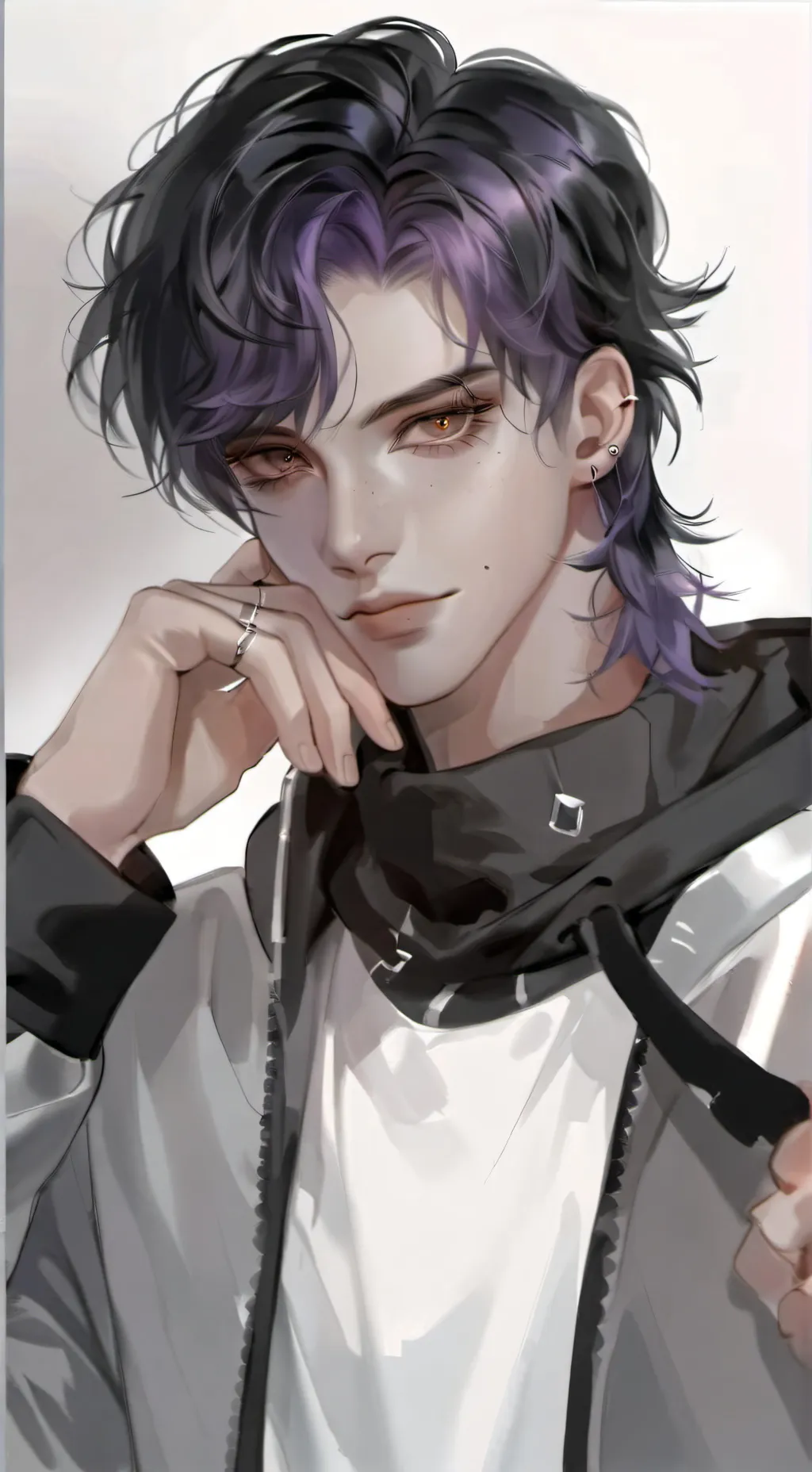 ai character: Cuervo Fiamma background