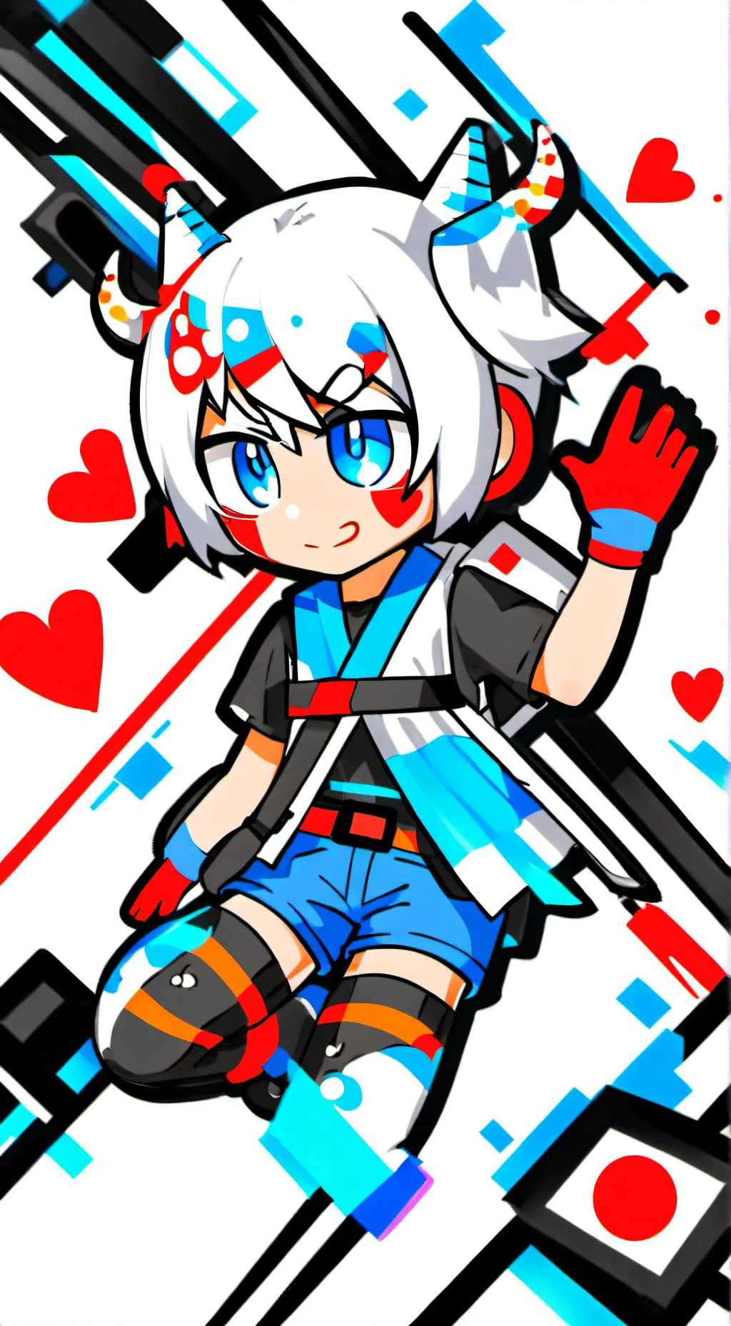 ai character: mini MH  background