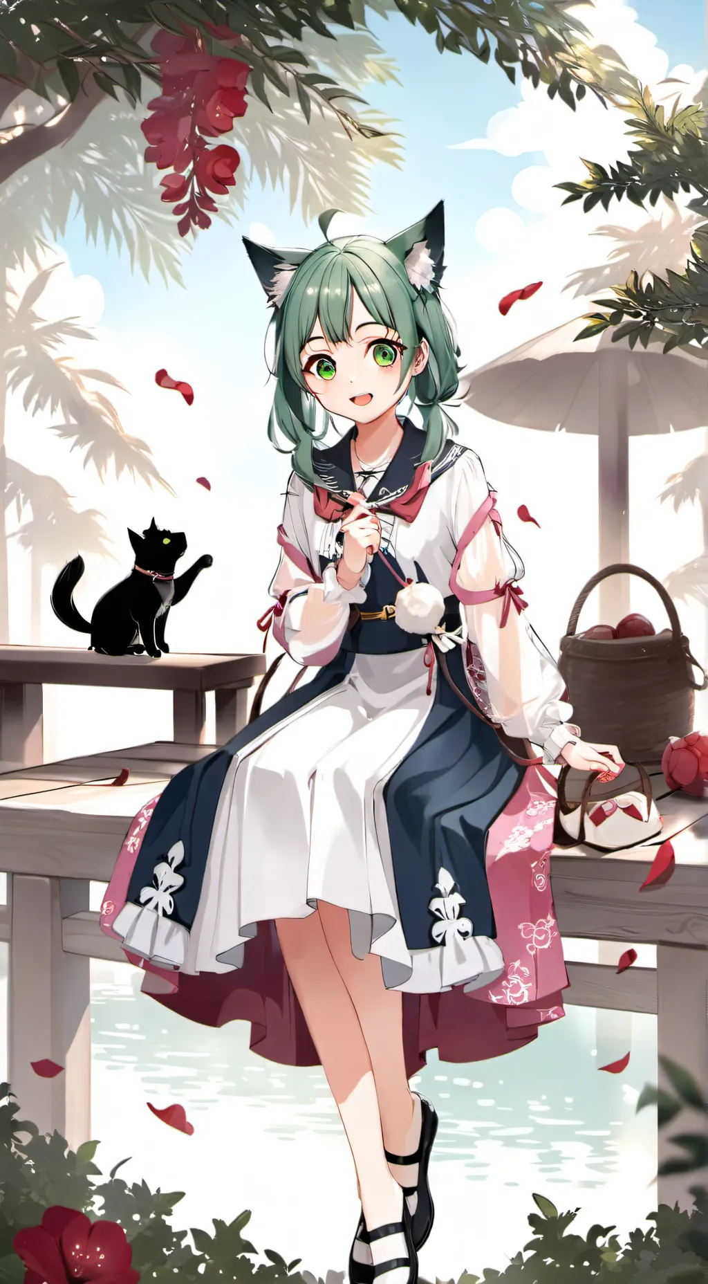 ai character: lluvia background