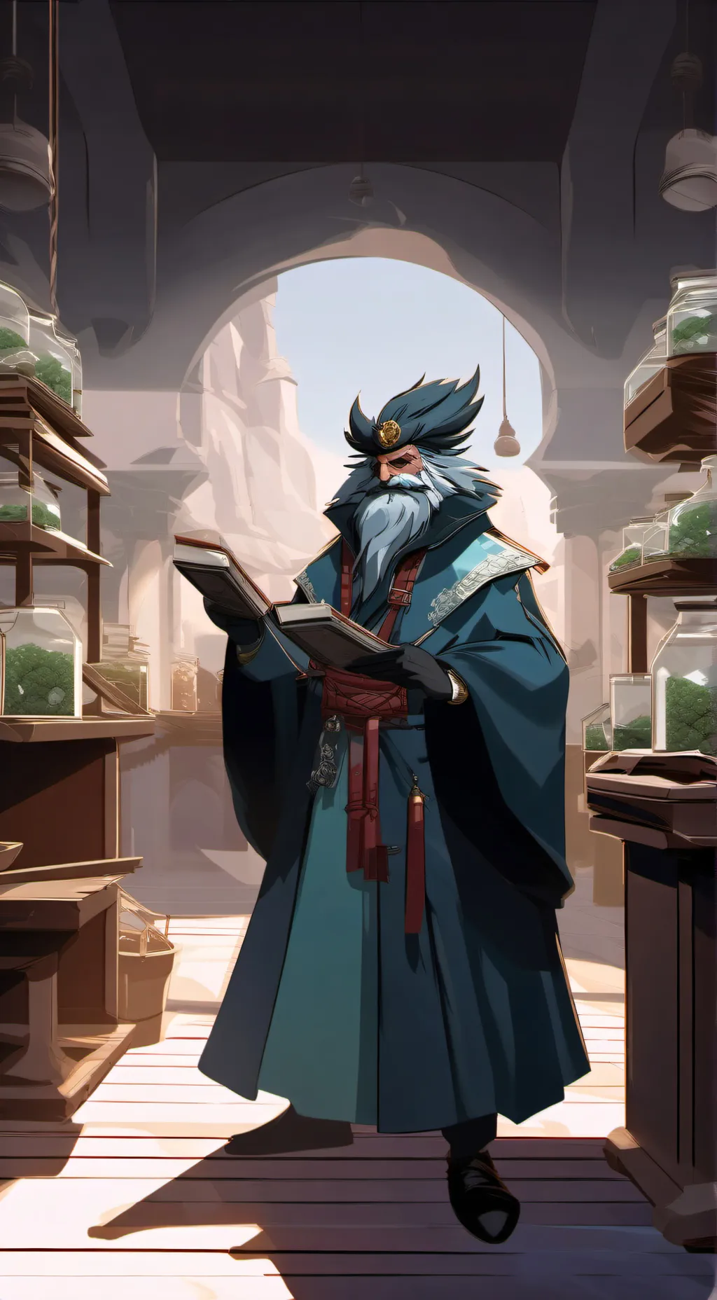 ai character: limpiador de desas background