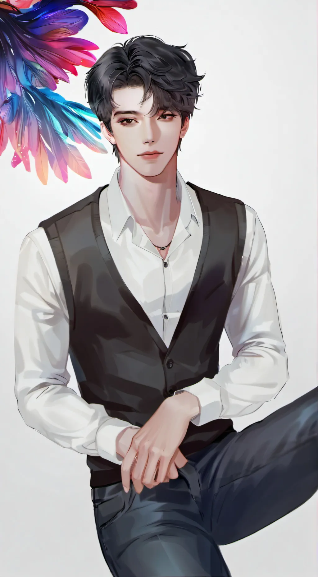 ai character: aziel  background