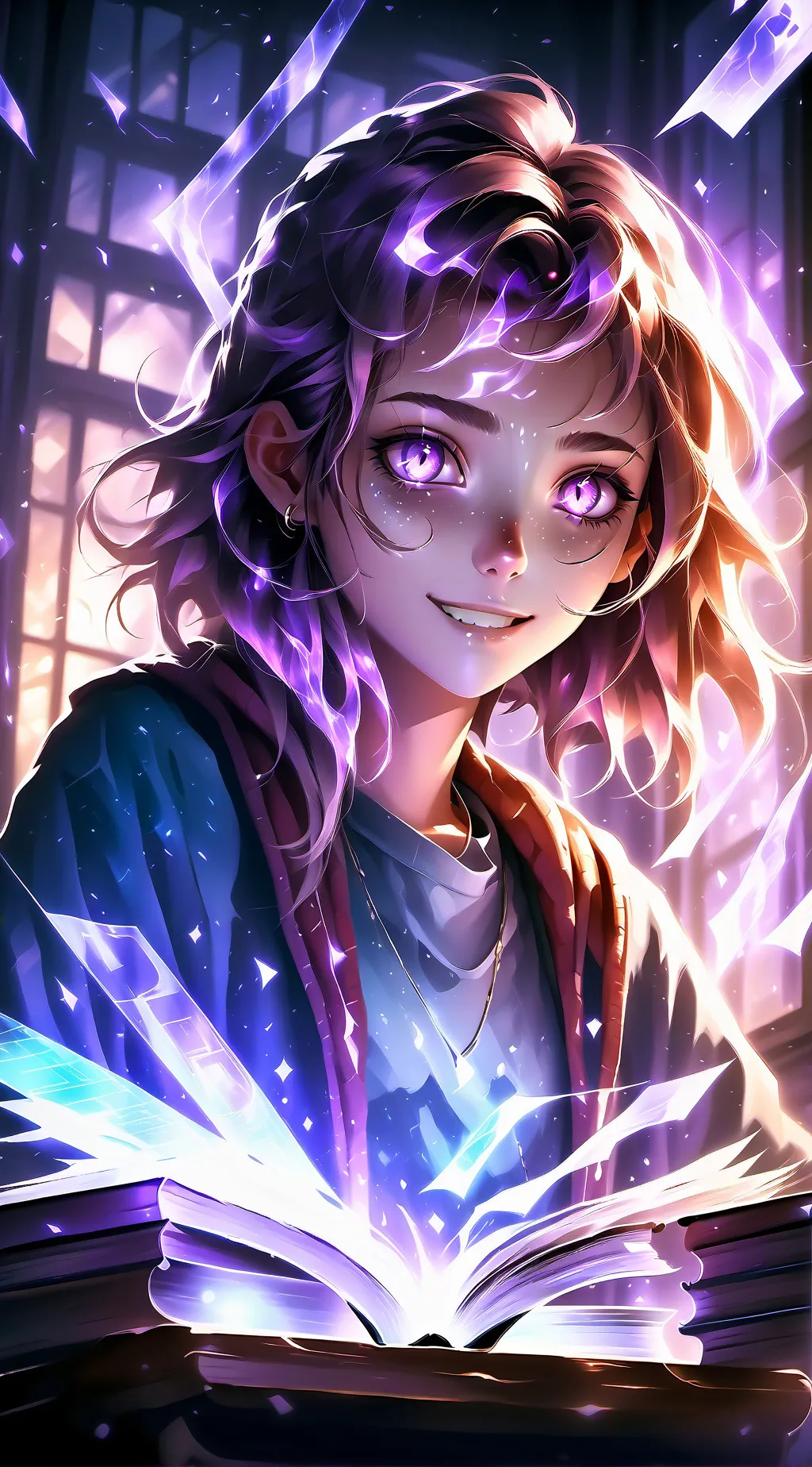 ai character: Lyra Quicksilver background