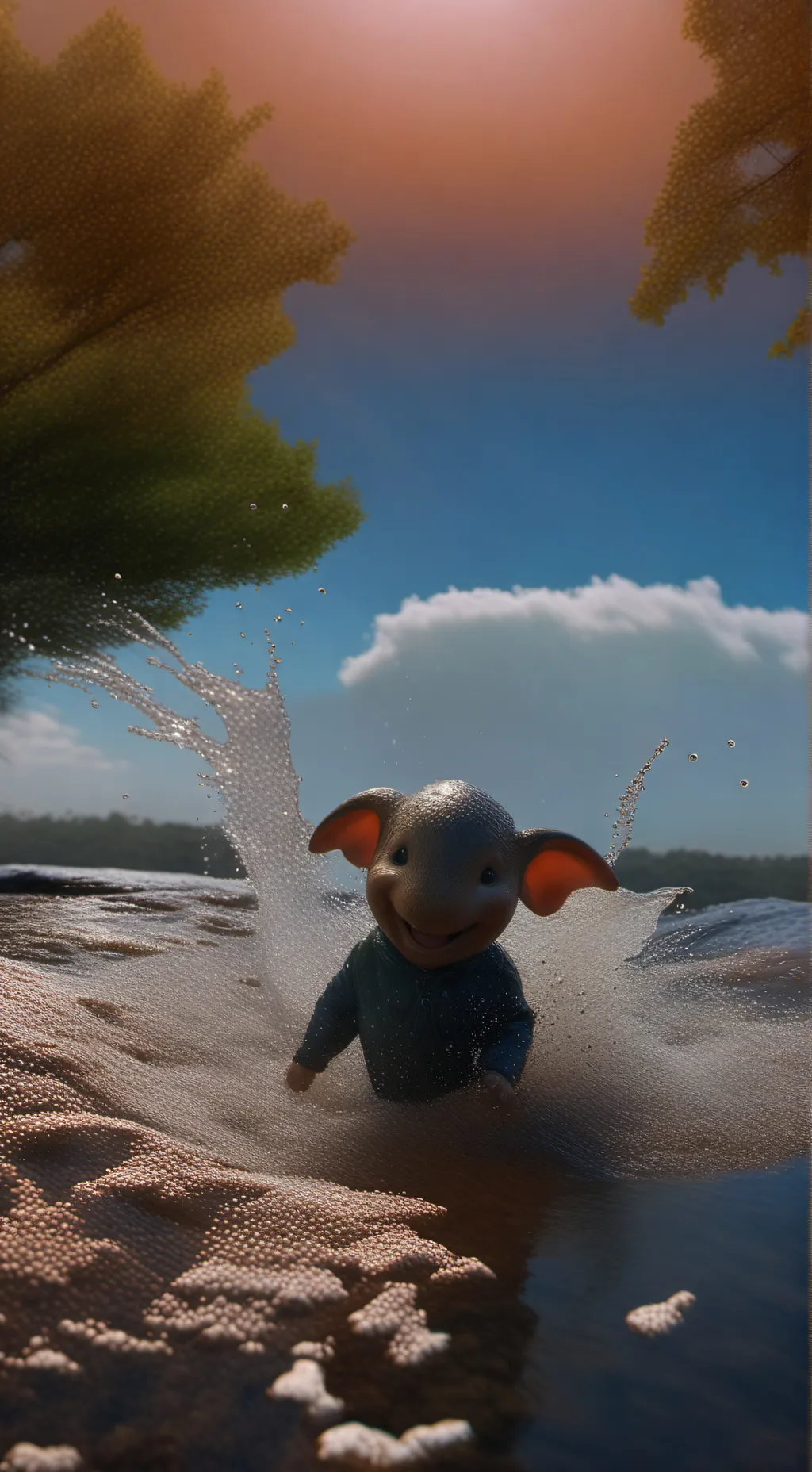 ai character: Lsplash  background