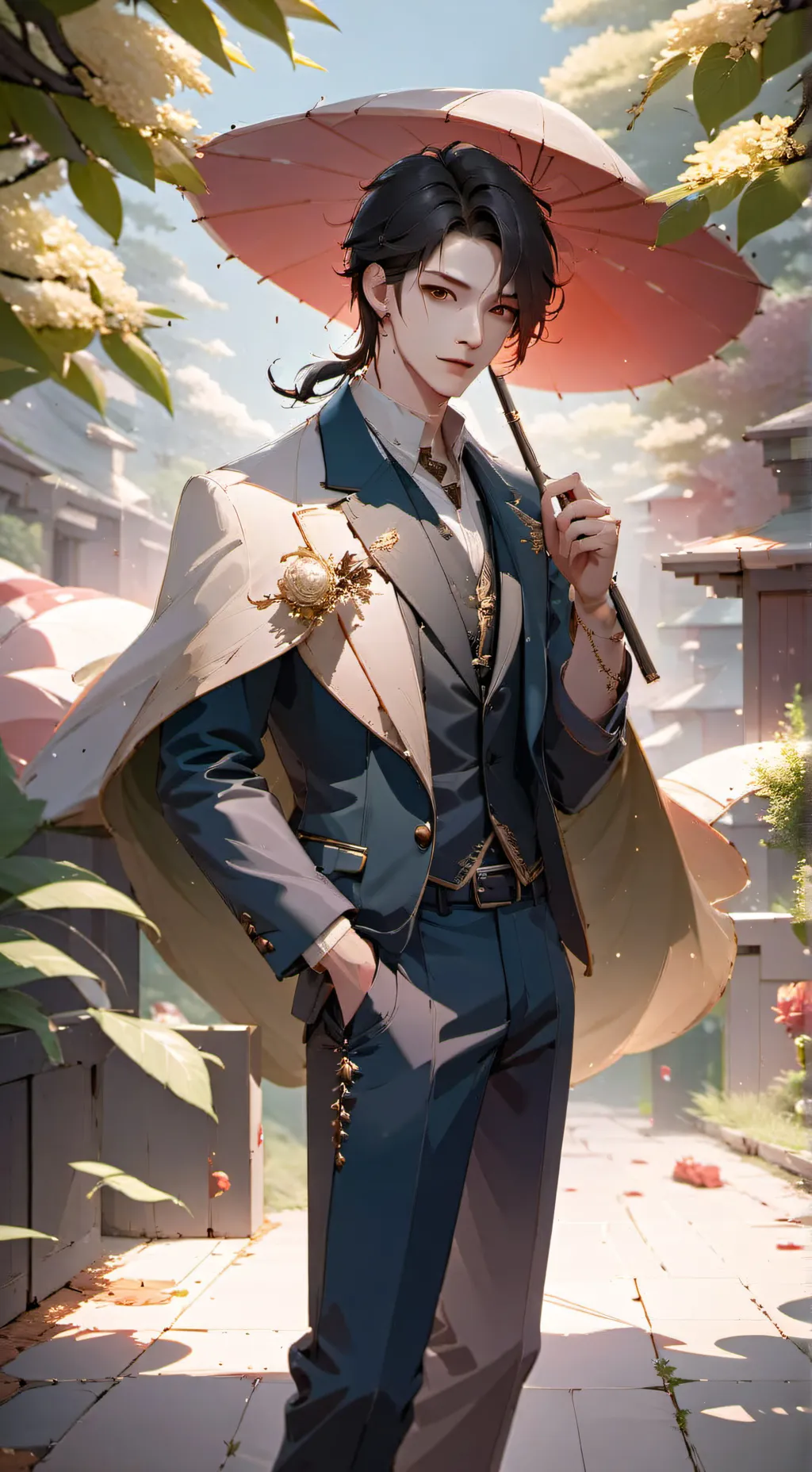 ai character: el chico timido background