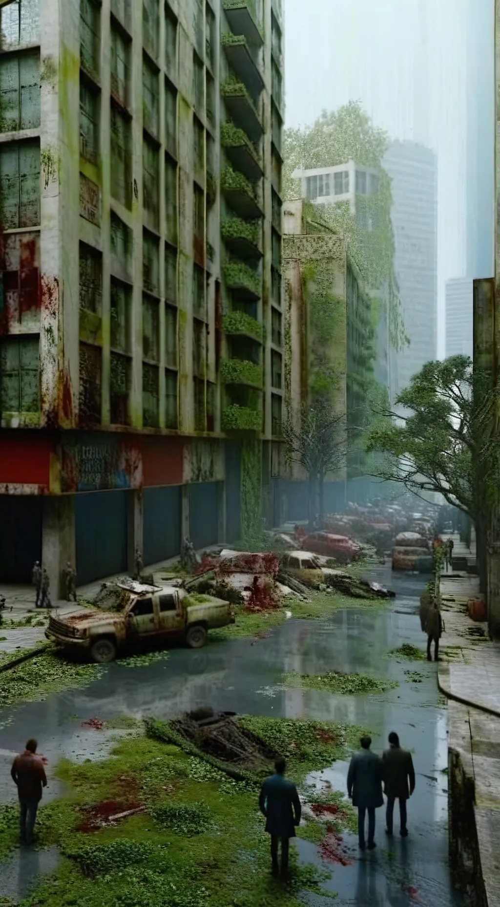 ai character: Zombie apocalypse  background