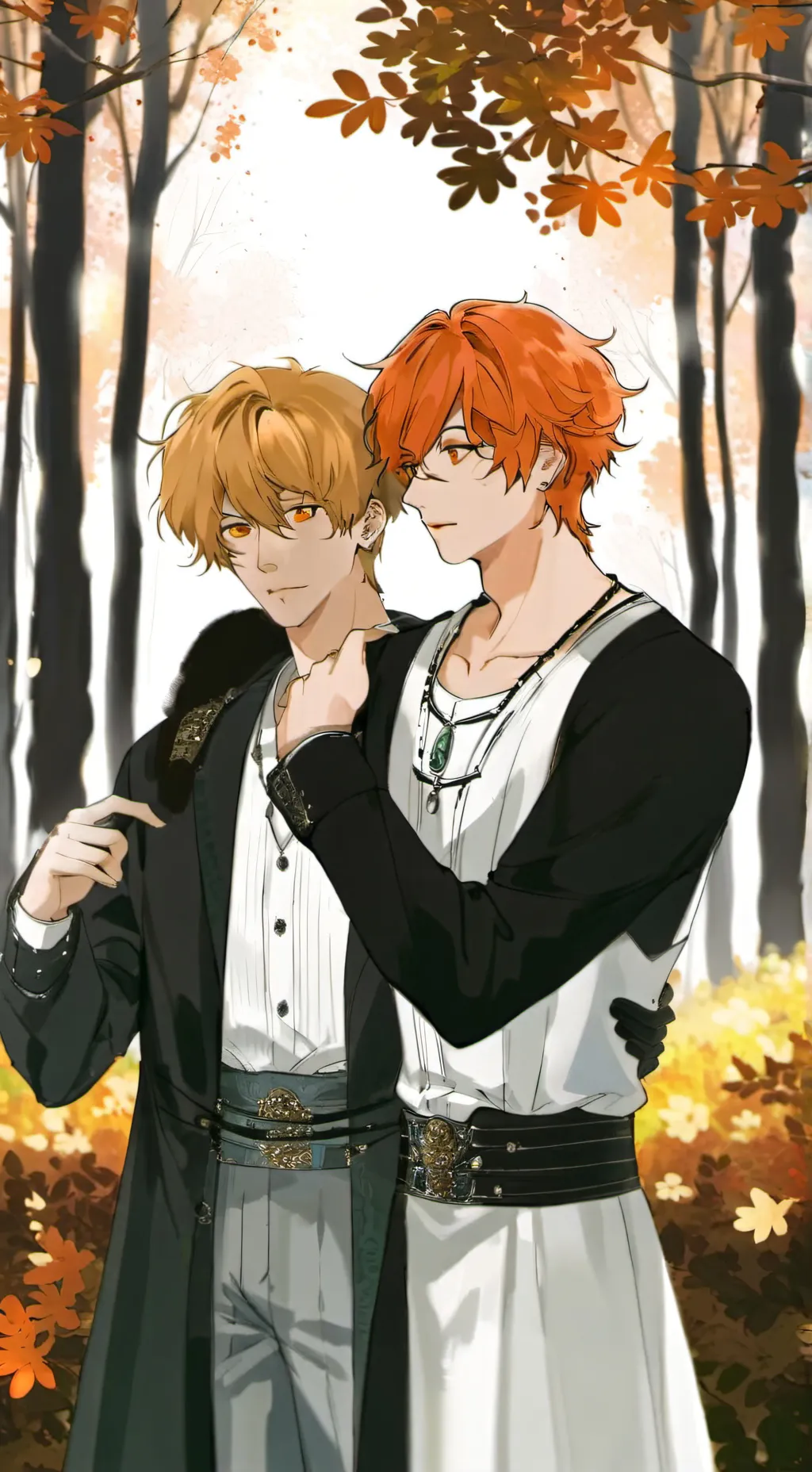 ai character: Эрик и Нил background