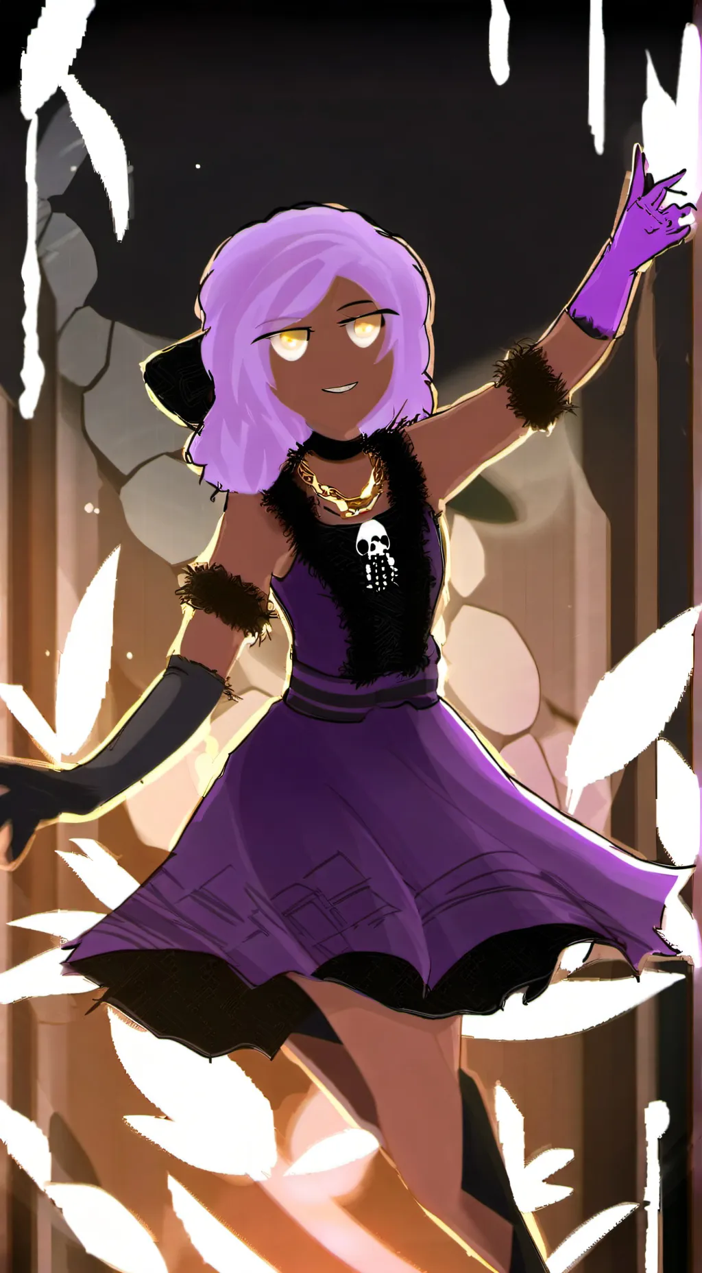 ai character: soul taffy cookie background