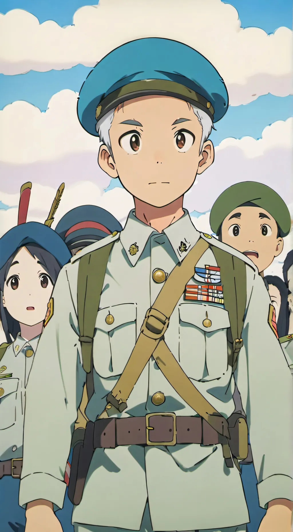 ai character: army  background