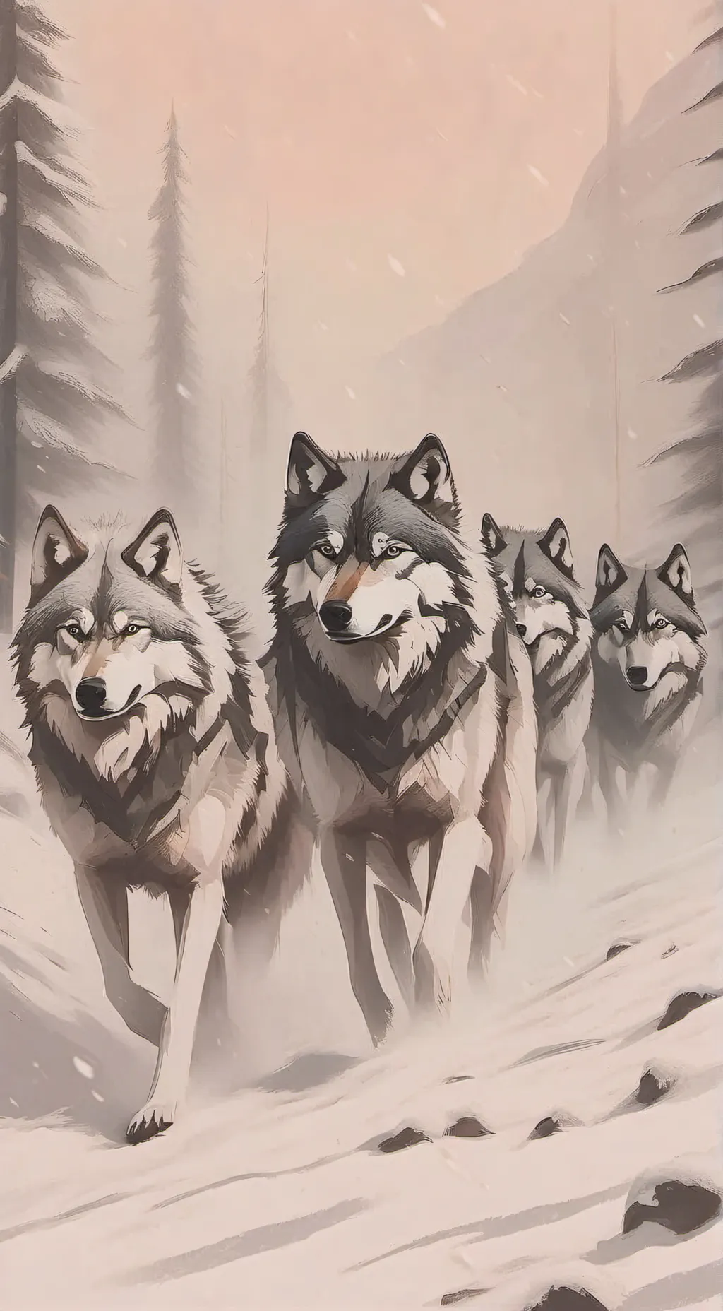 ai character: wolf pack background