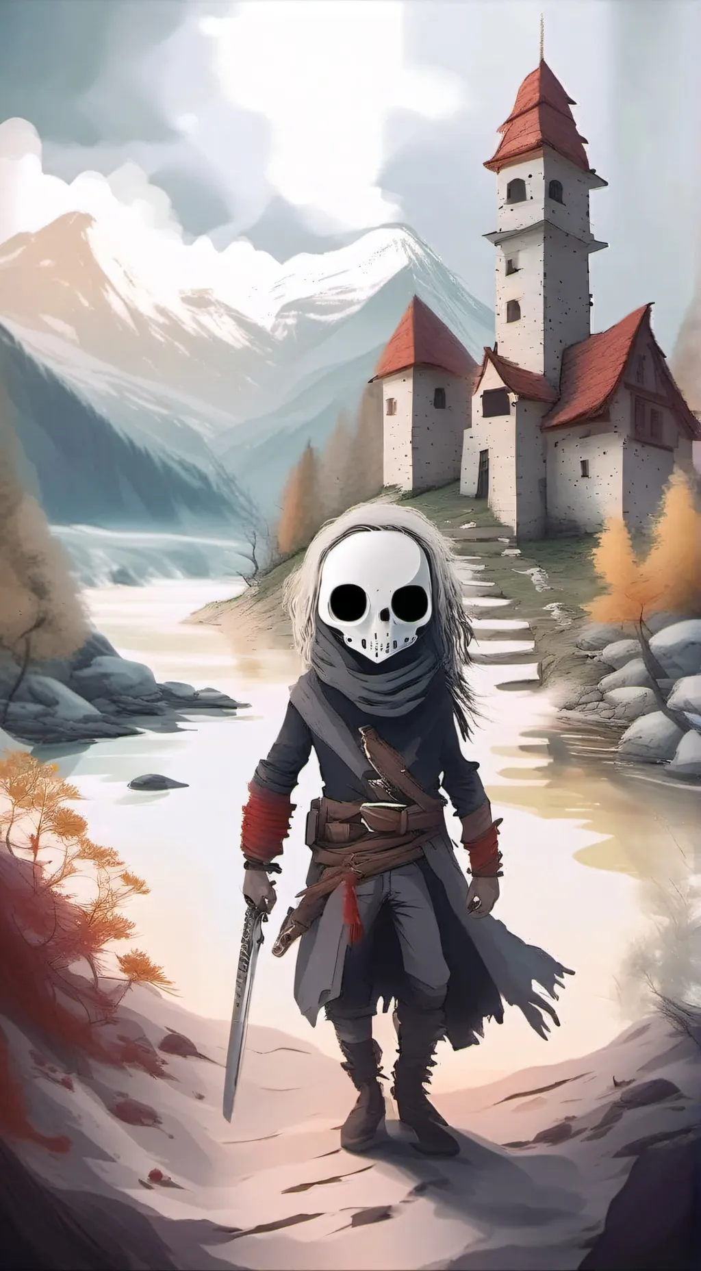 ai character: Killer Sans  background