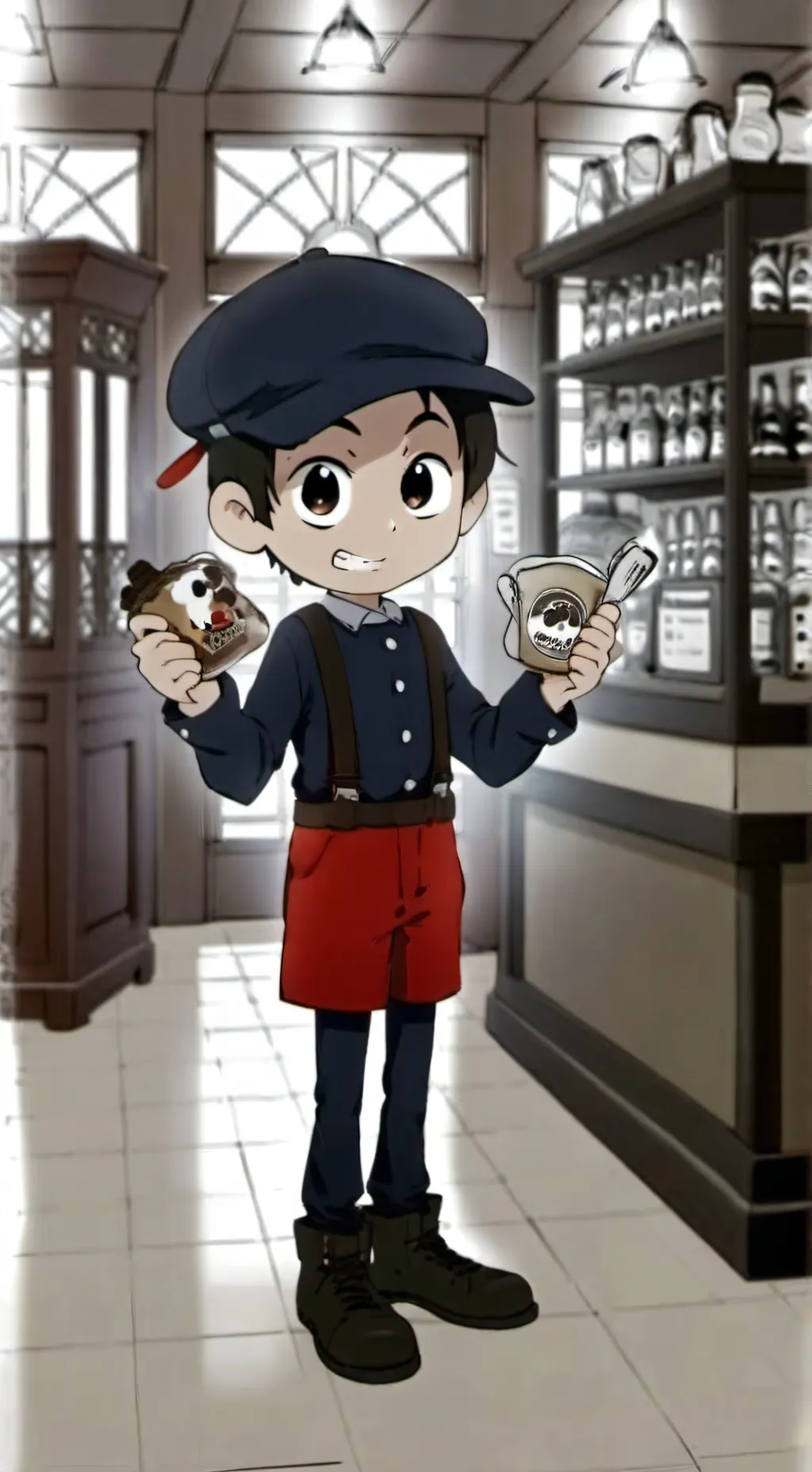 ai character: Shelly triste background