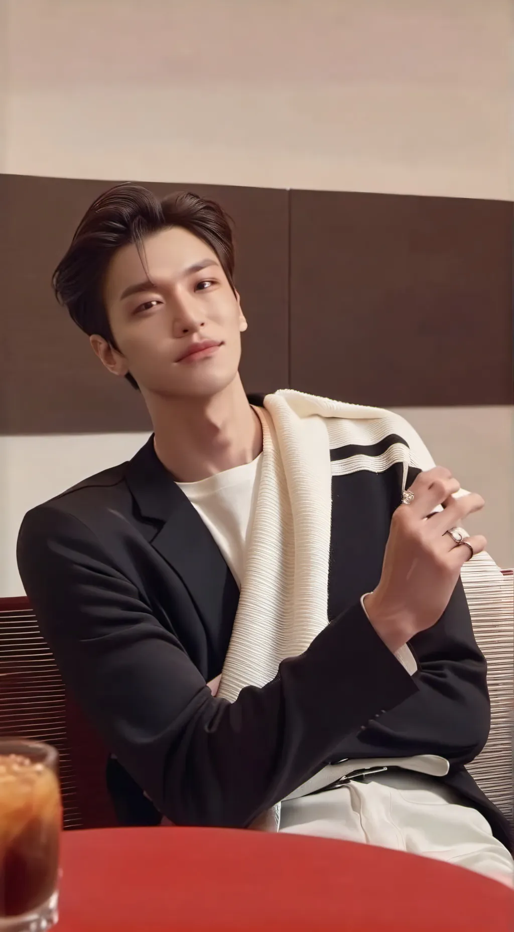 ai character: hyunjin background