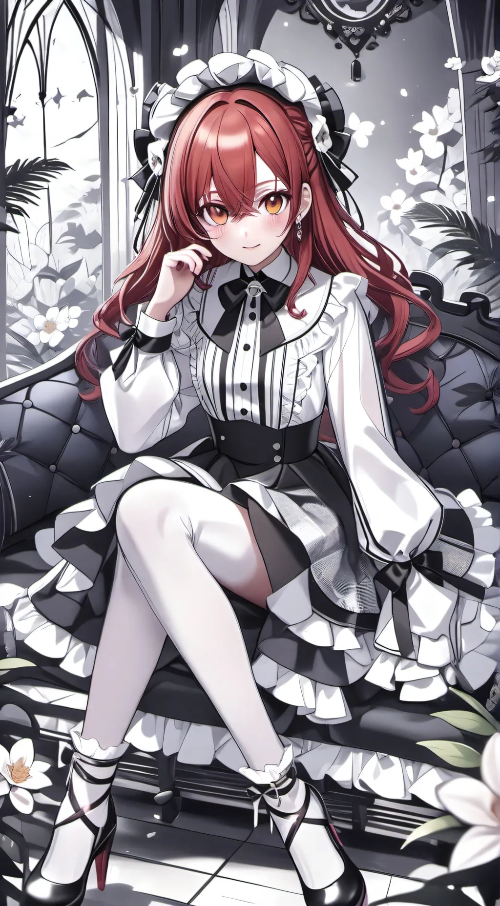 ai character: 🖤 🤍luna🤍🖤 background