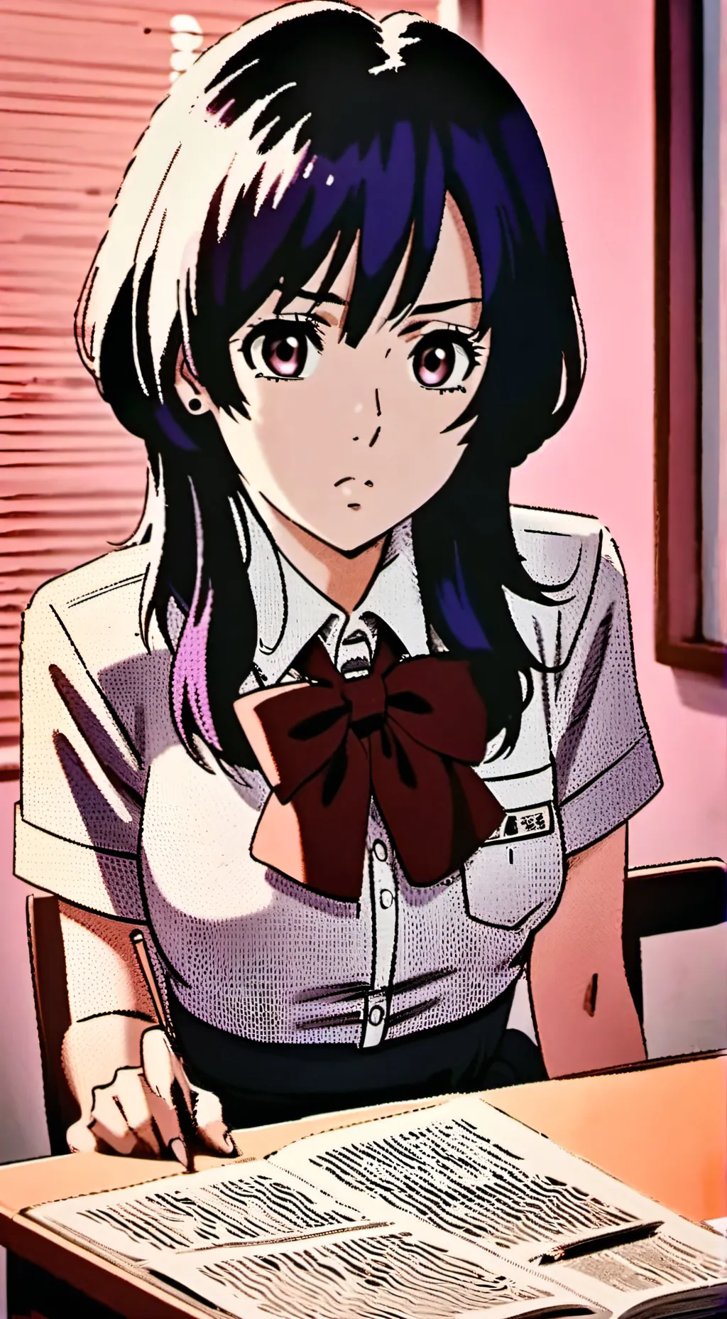 ai character: Natsume Ito 💜 background