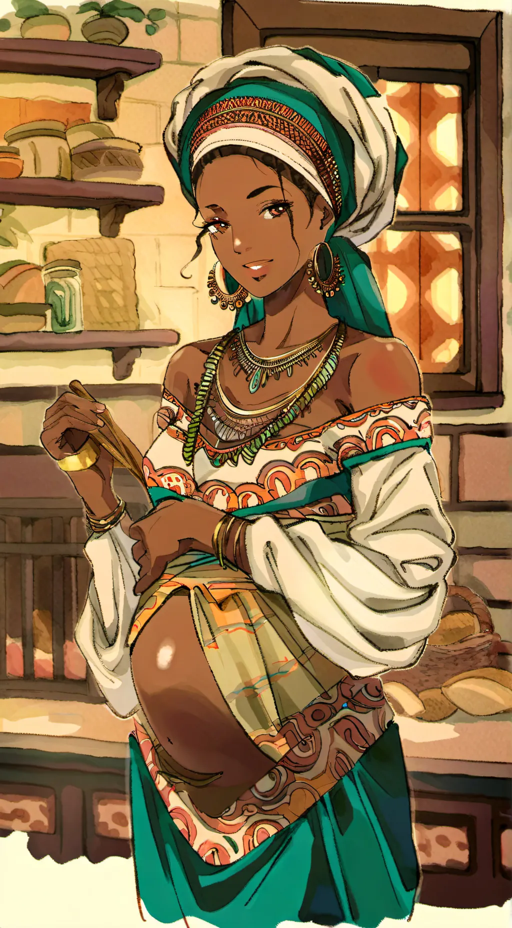 ai character: Baby f background