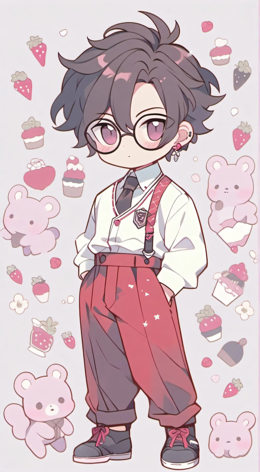 ai character: Mha Prof Vampire 2 background