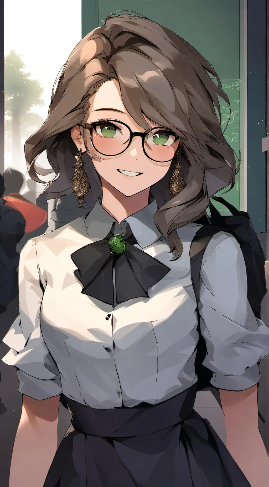 ai character: Lisa mort  background