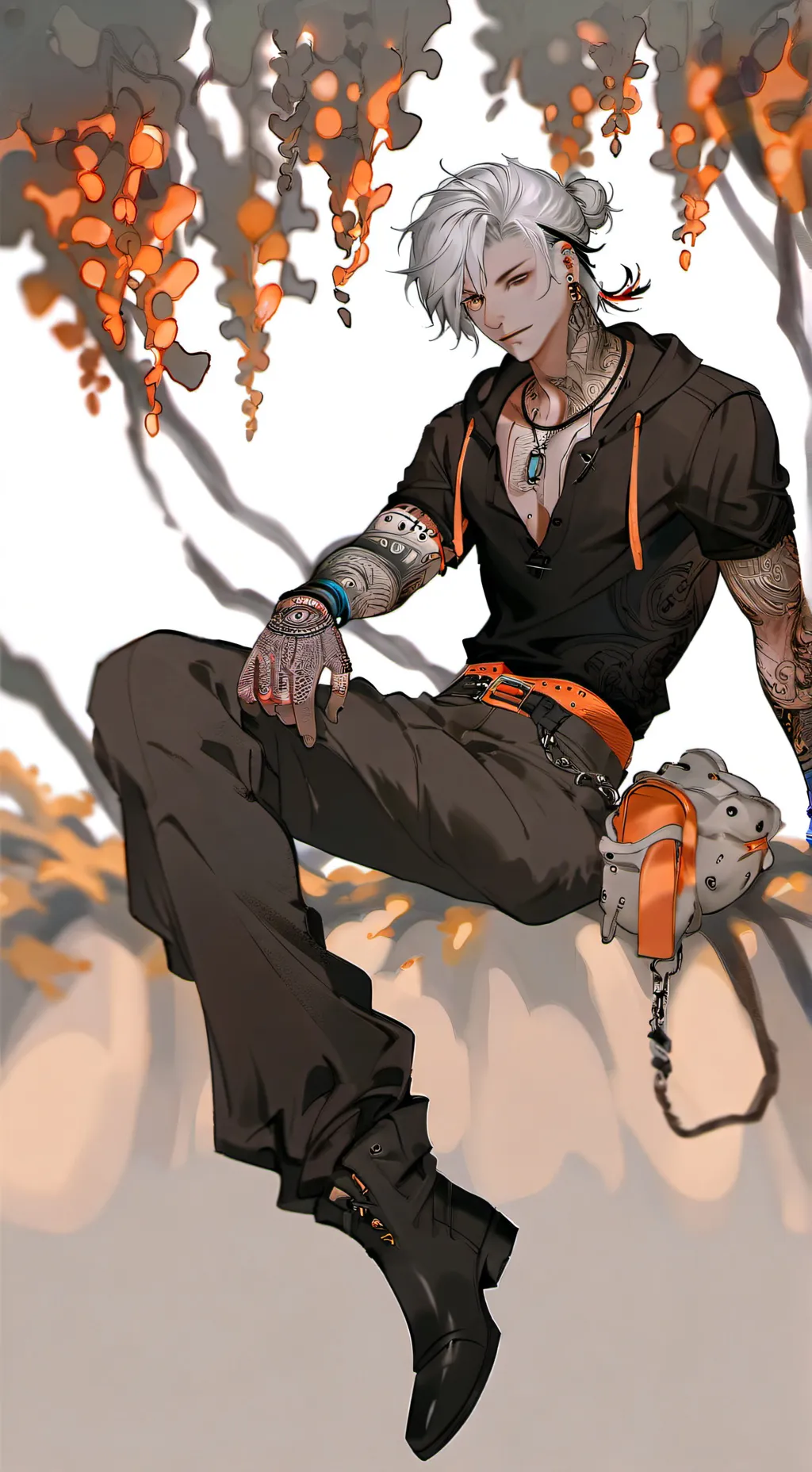 ai character: mark background