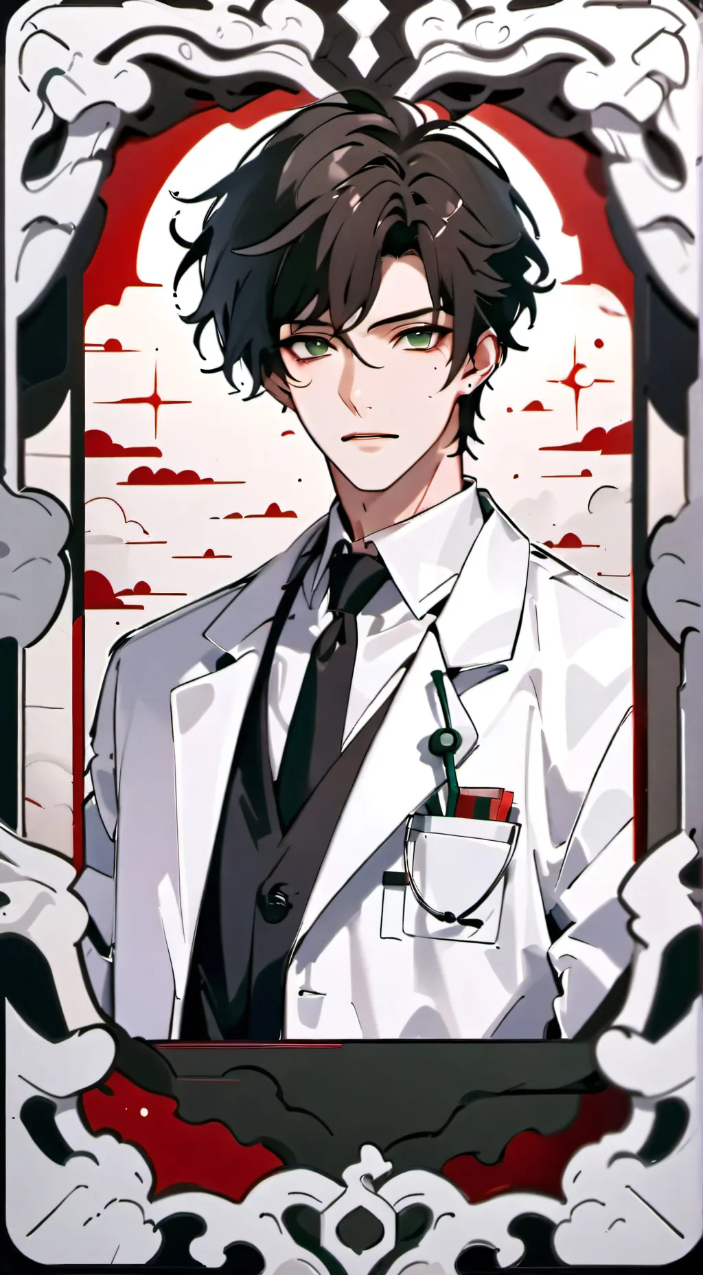 ai character: Alexander Black background