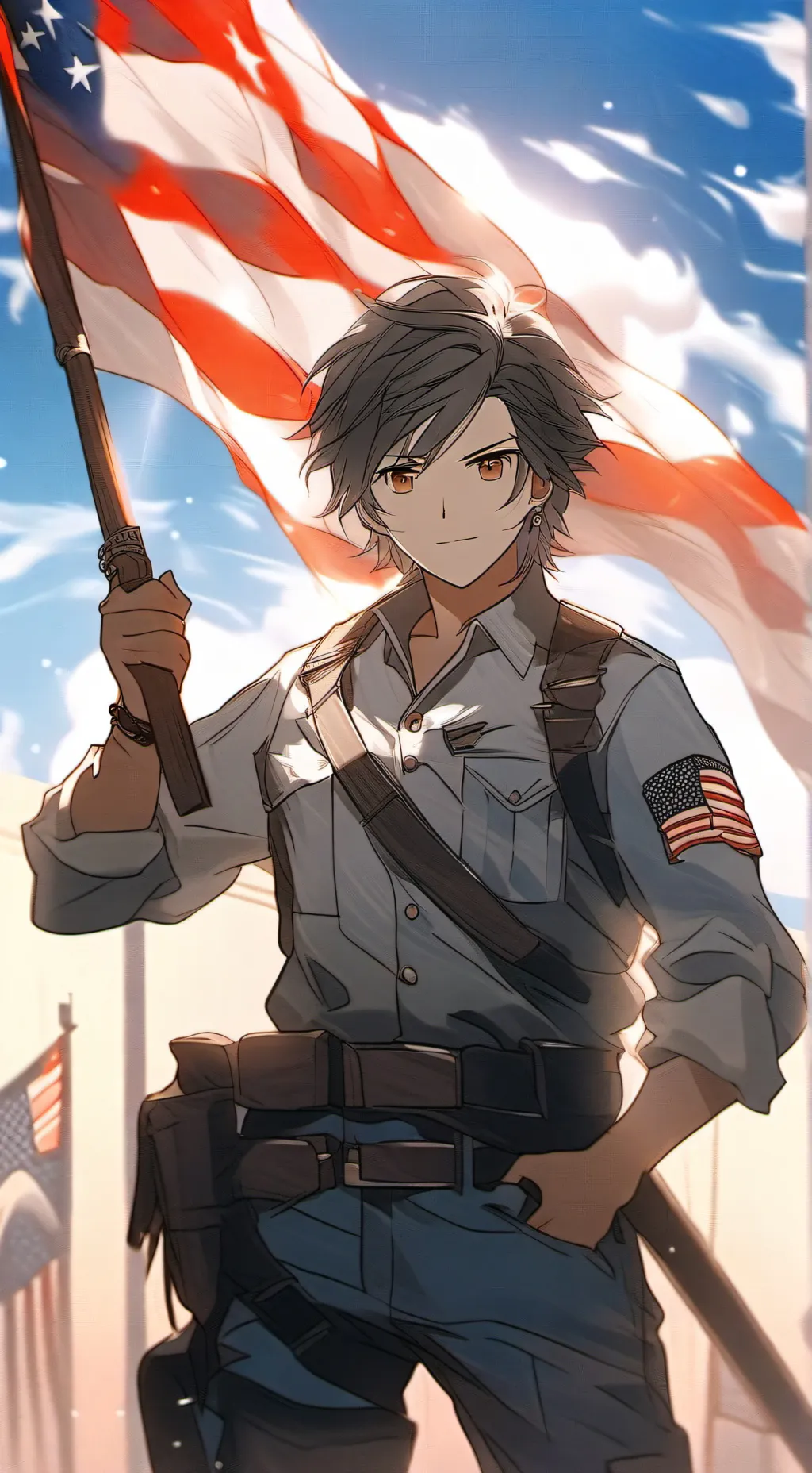 ai character: USA background