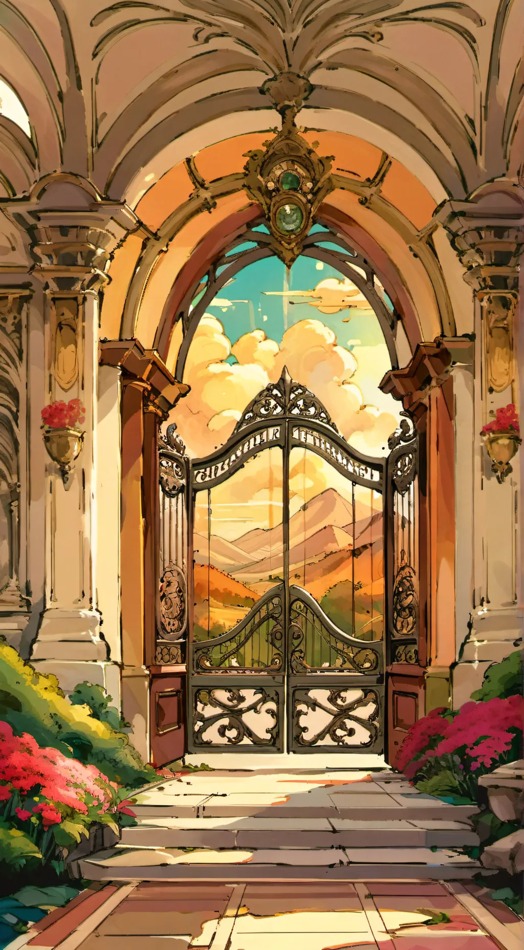 ai character: archangel dinner! background