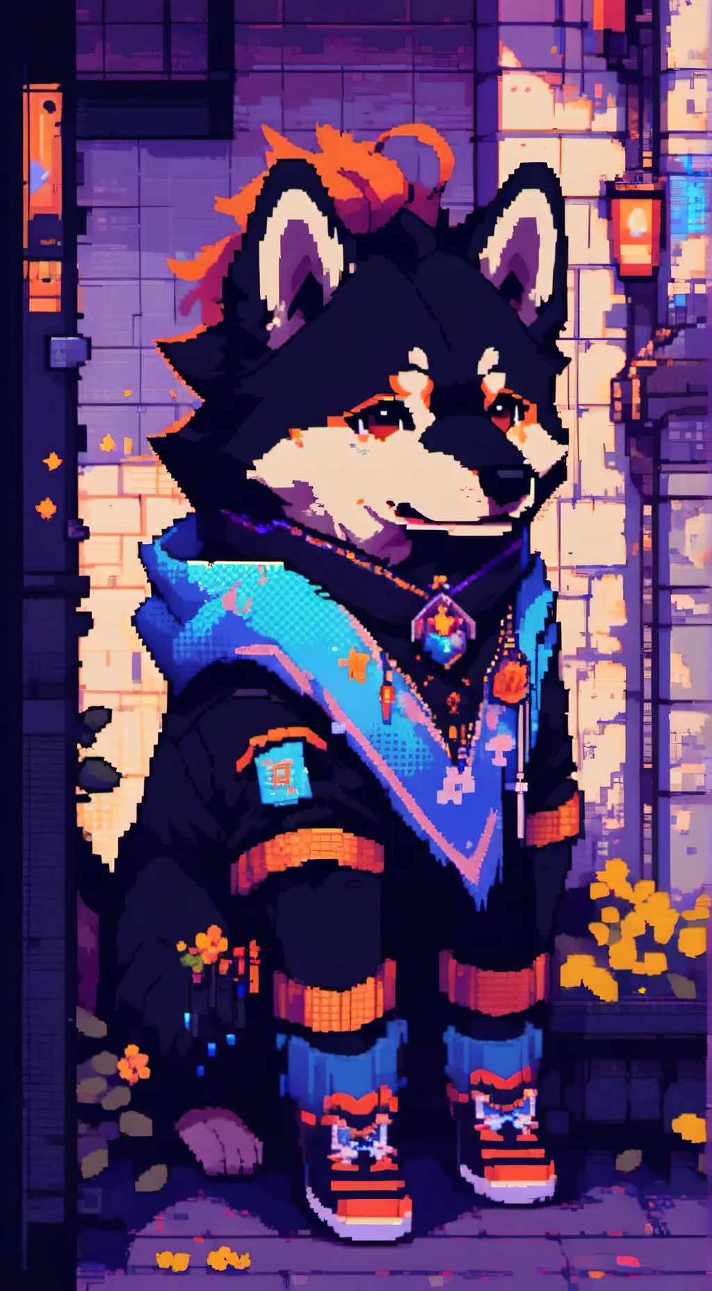 ai character: Perro  background