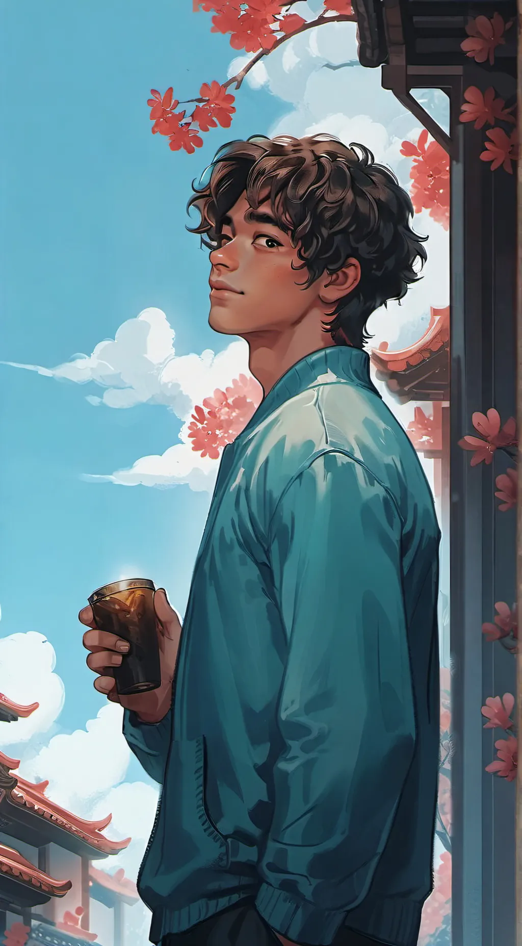 ai character: Lucky background