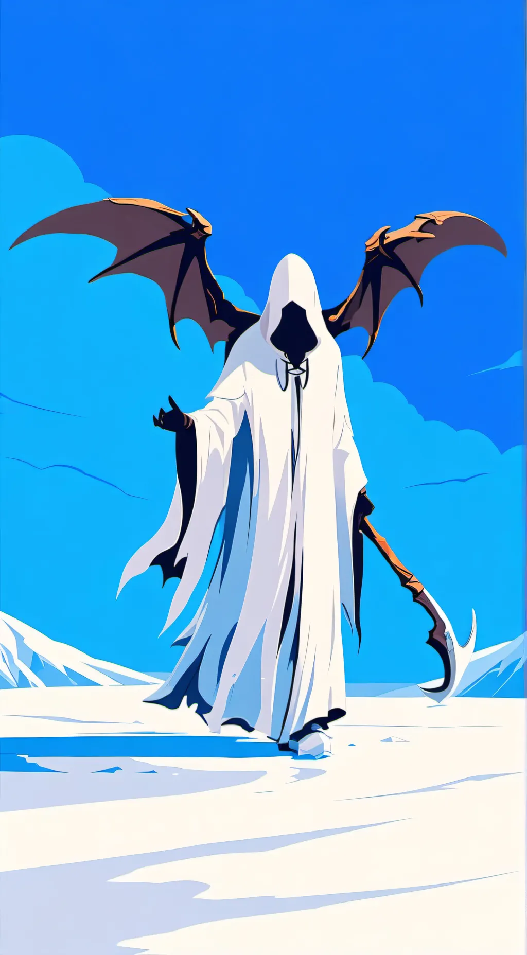 ai character: Frost spirit background