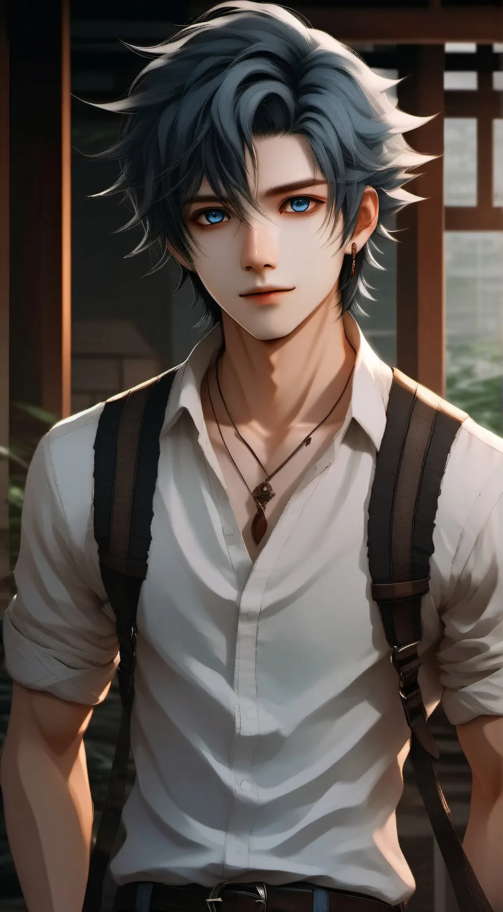 ai character: Aaron blade  background