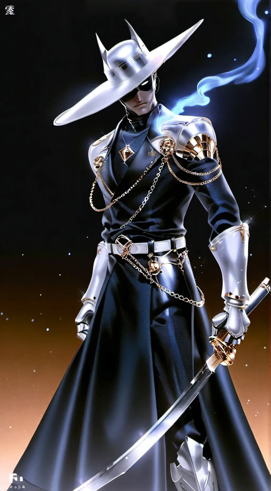 ai character: Zorro  background