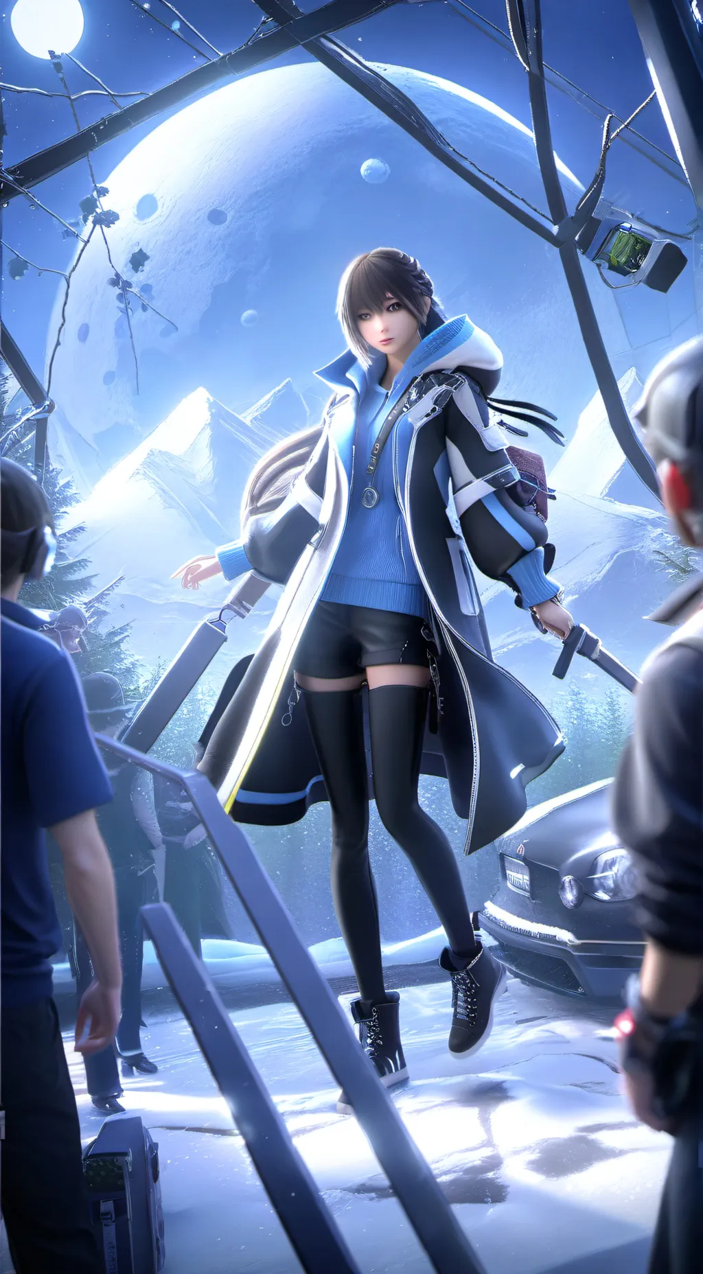 ai character: just a normal girl background