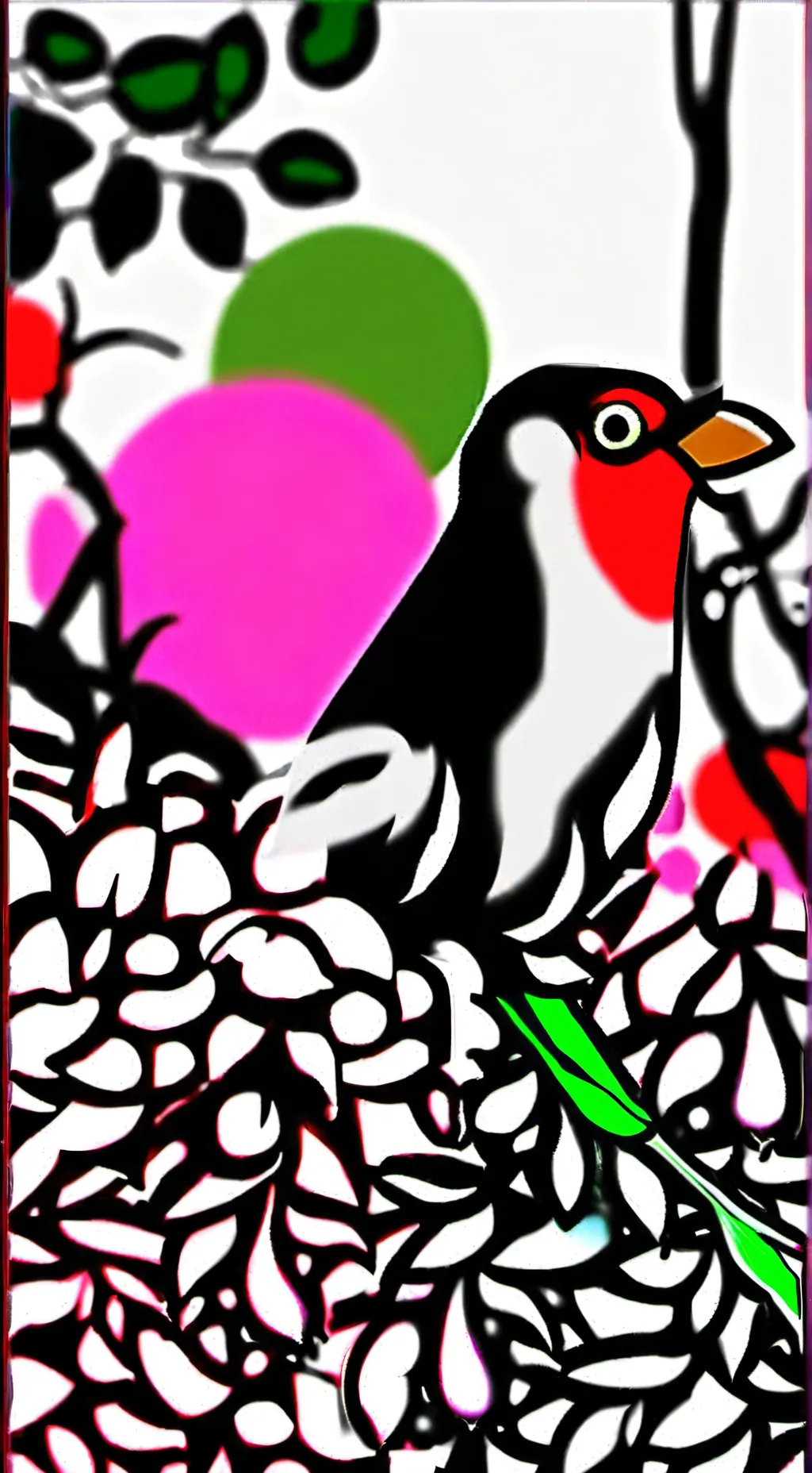 ai character: mamasoyunagrybird background