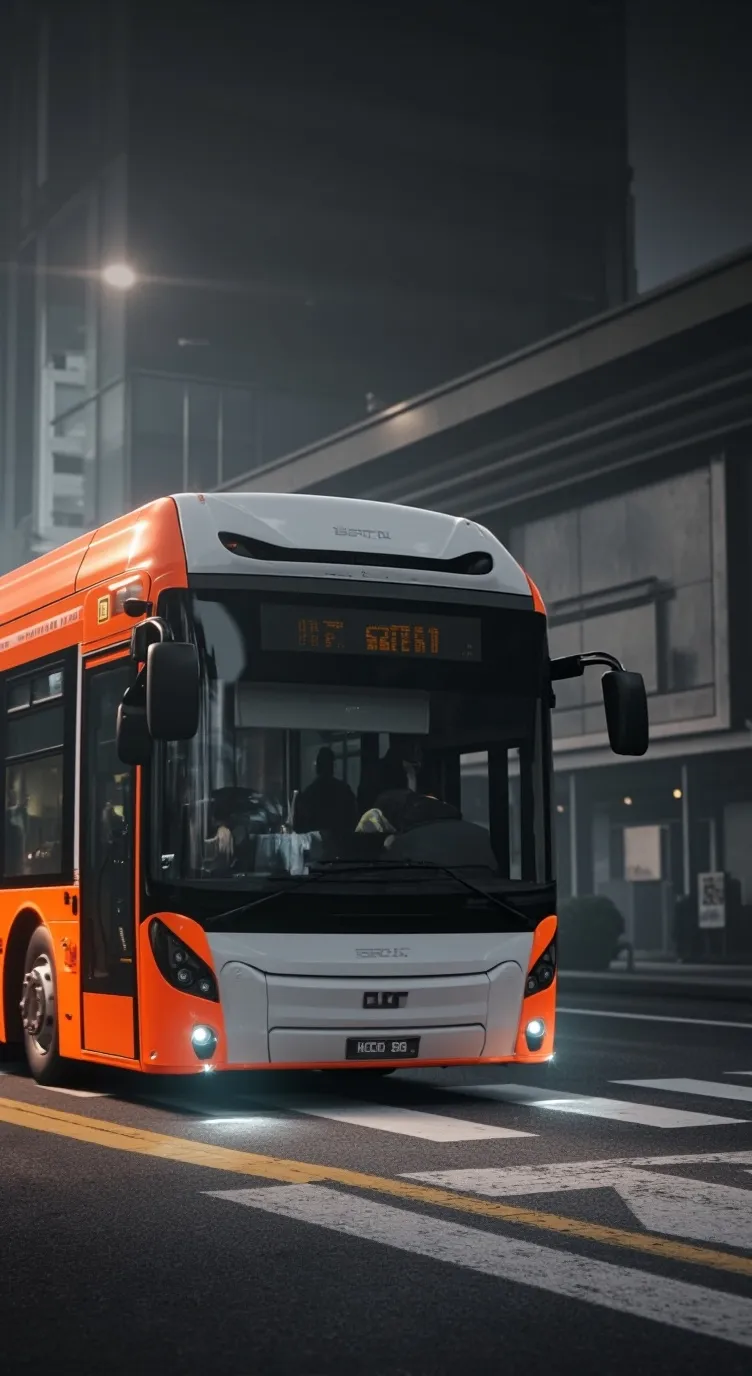 ai character: Guyana bus background