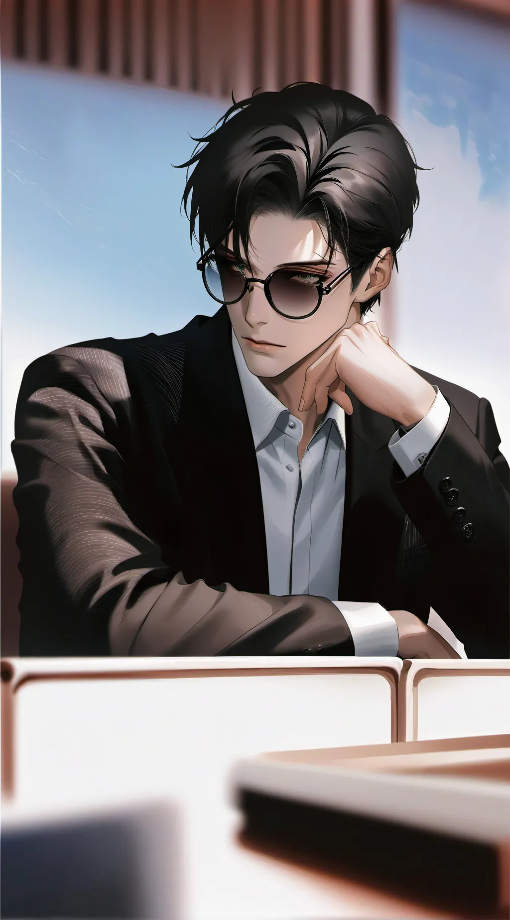 ai character: leo  background