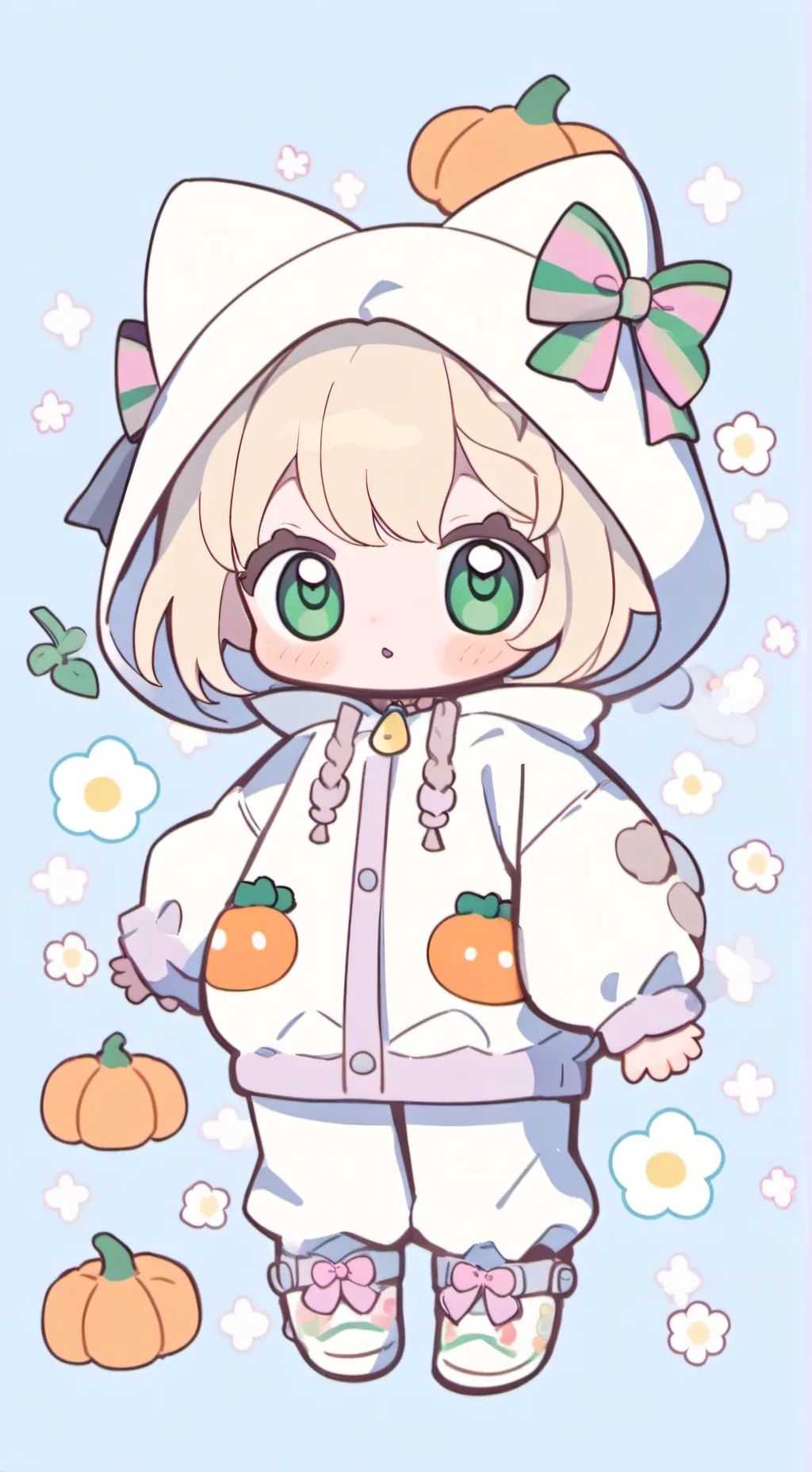 ai character: Hello Kitty Baby  background