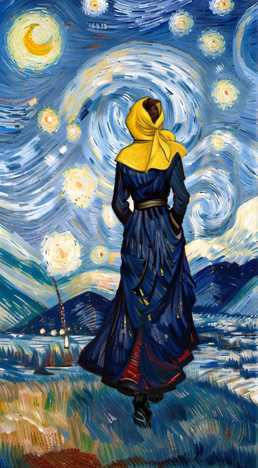 ai character: картина background