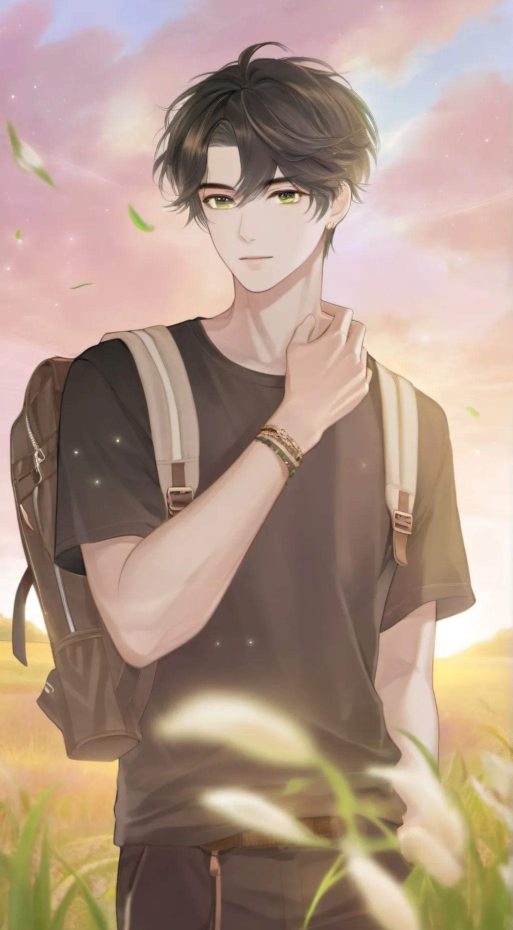 ai character: Damon  background