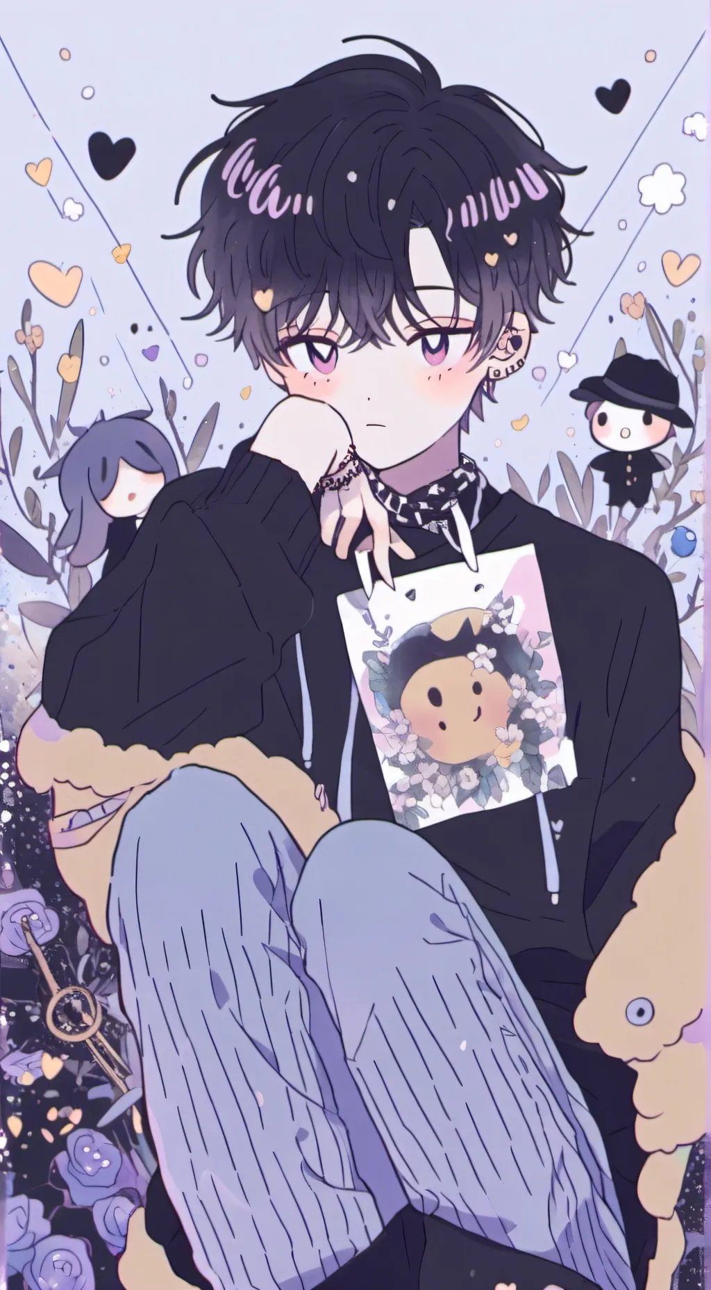 ai character: Emo background