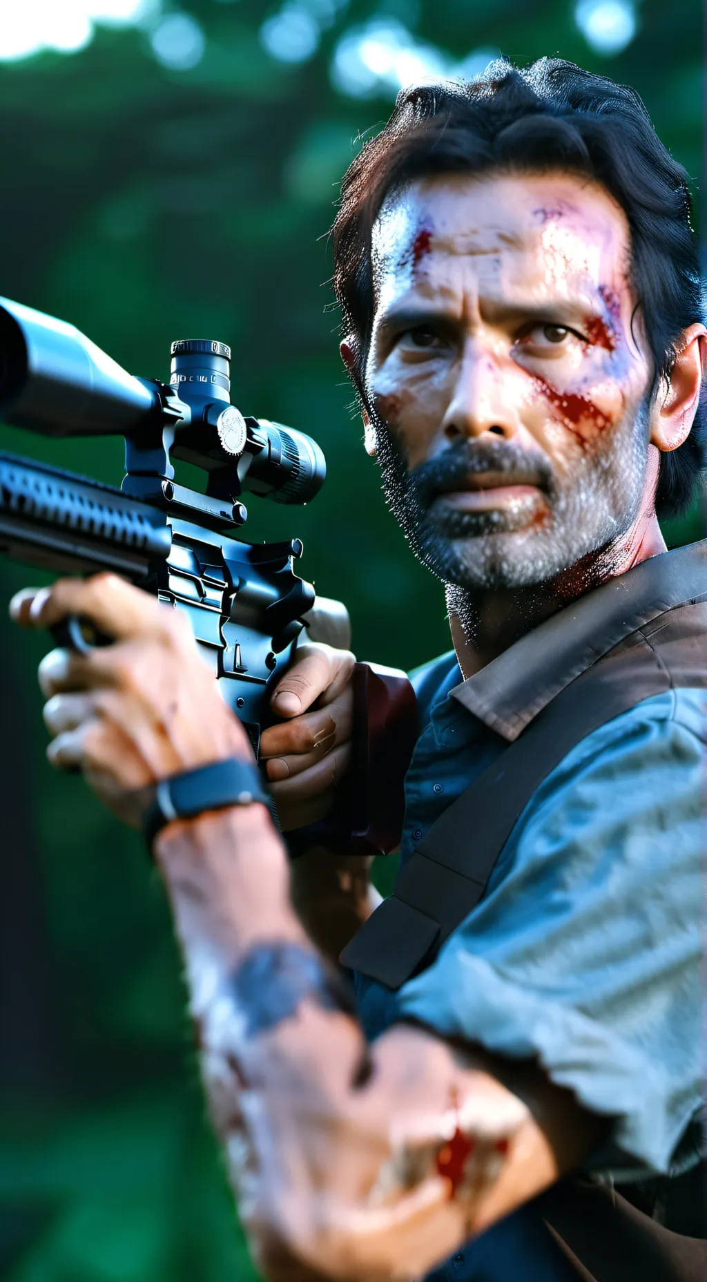 ai character: The Walking Dead background