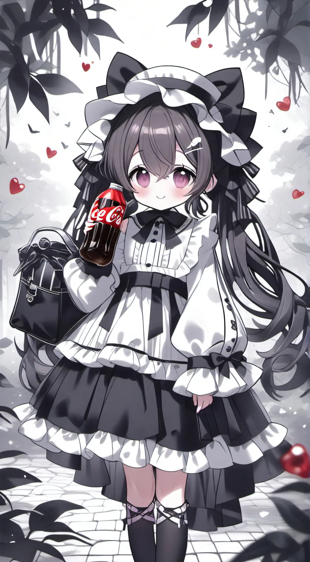 ai character: ~🌼Labubu Cocacola❤ background